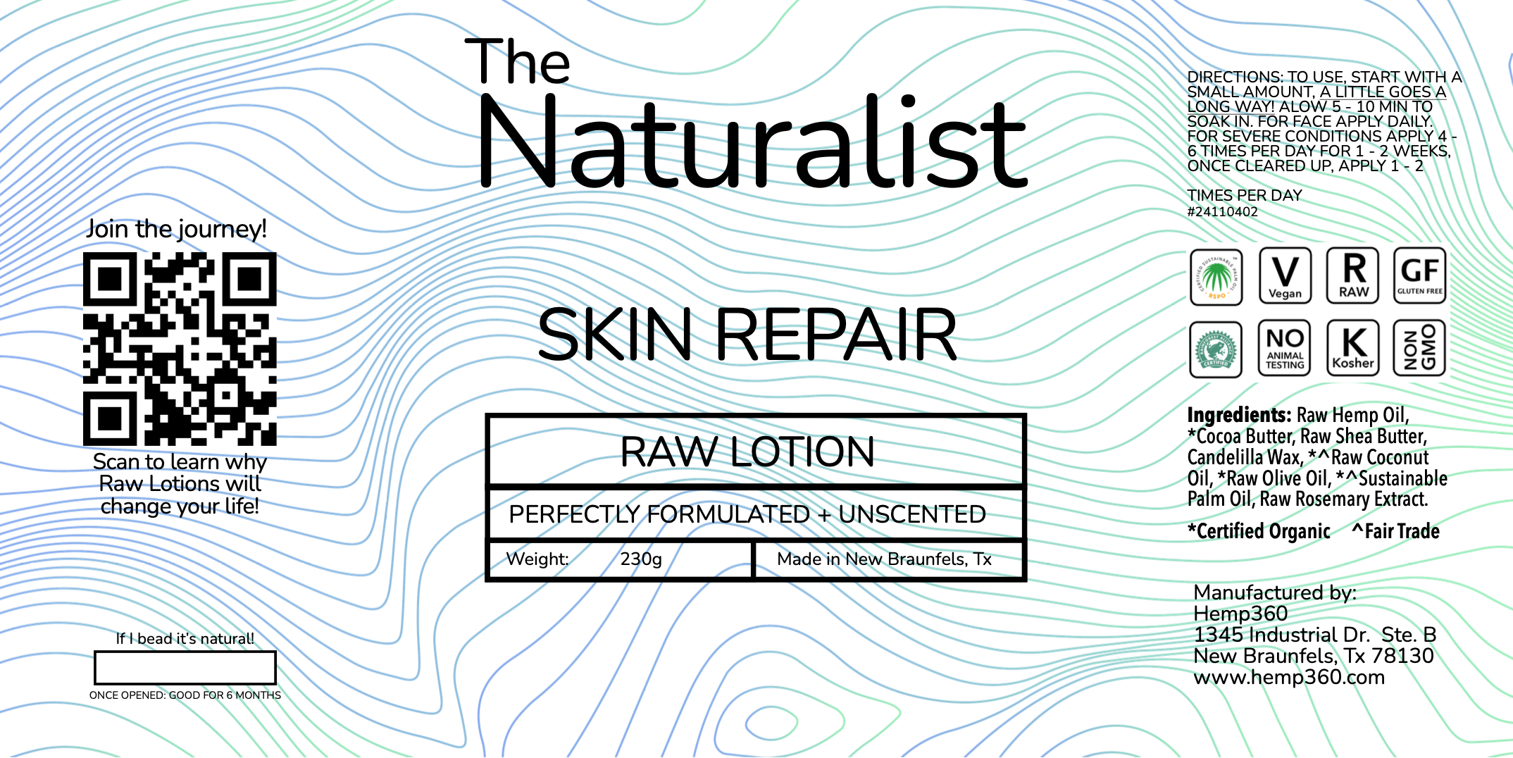 Skin Repair Raw Lotion